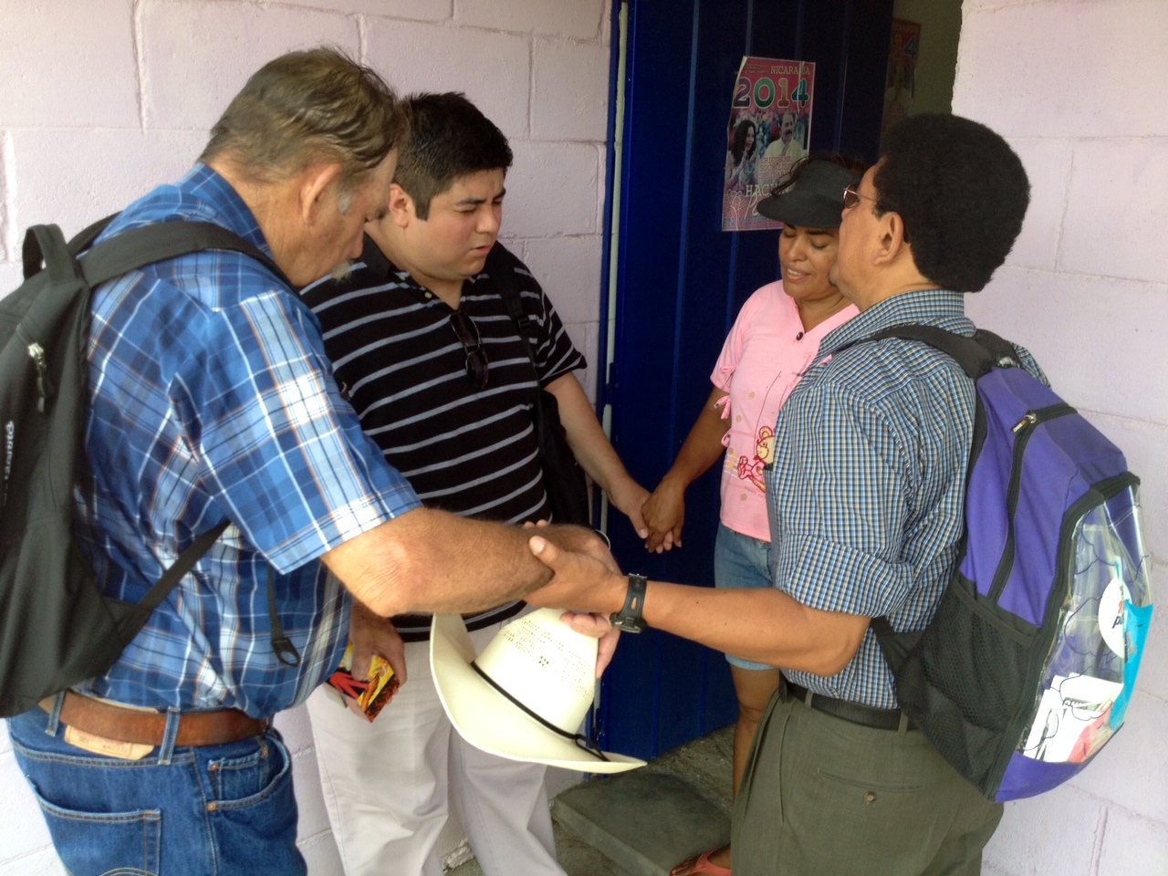 Albert and Howard visiting a home in Nicaragua